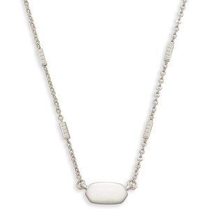 Kendra Scott Fern BRIGHT SILVER - WHITE GOLD METAL Necklace